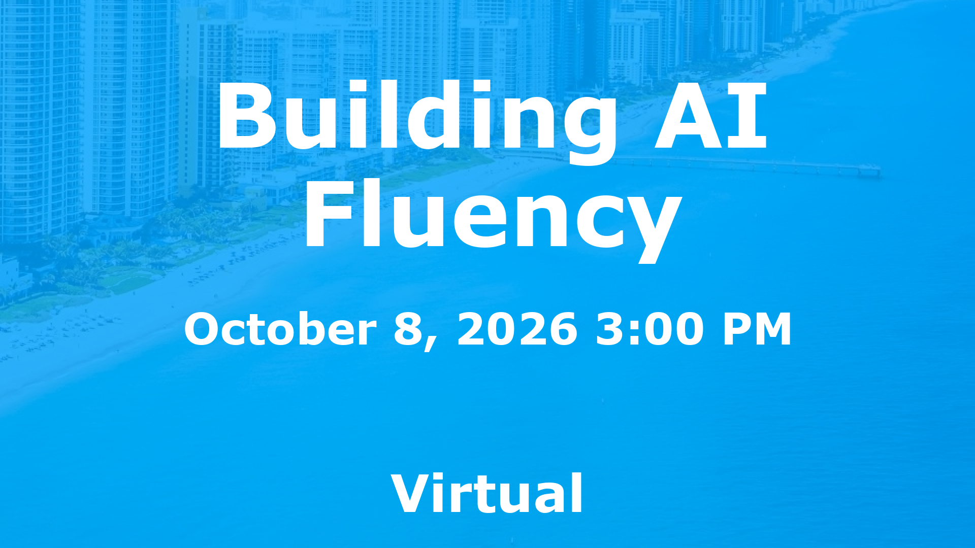 Building AI Fluency event image